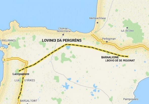 Carte de La Jonquera : distances clés vers Perpignan, Figueres et Barcelone